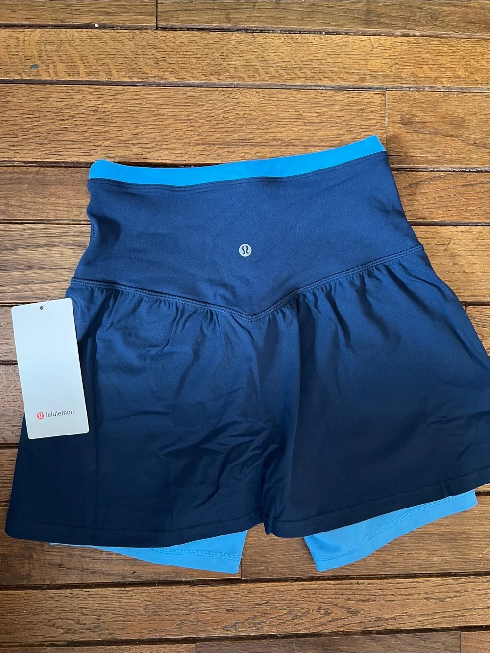 Lululemon Ocean Wave Club Blue Align Layered Skirt Skort Size 6 NWT
